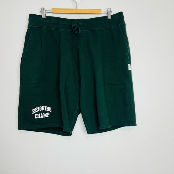 Reigning Champ Green Terry Standard Sweatshorts 2XL - Picture 1 of 5